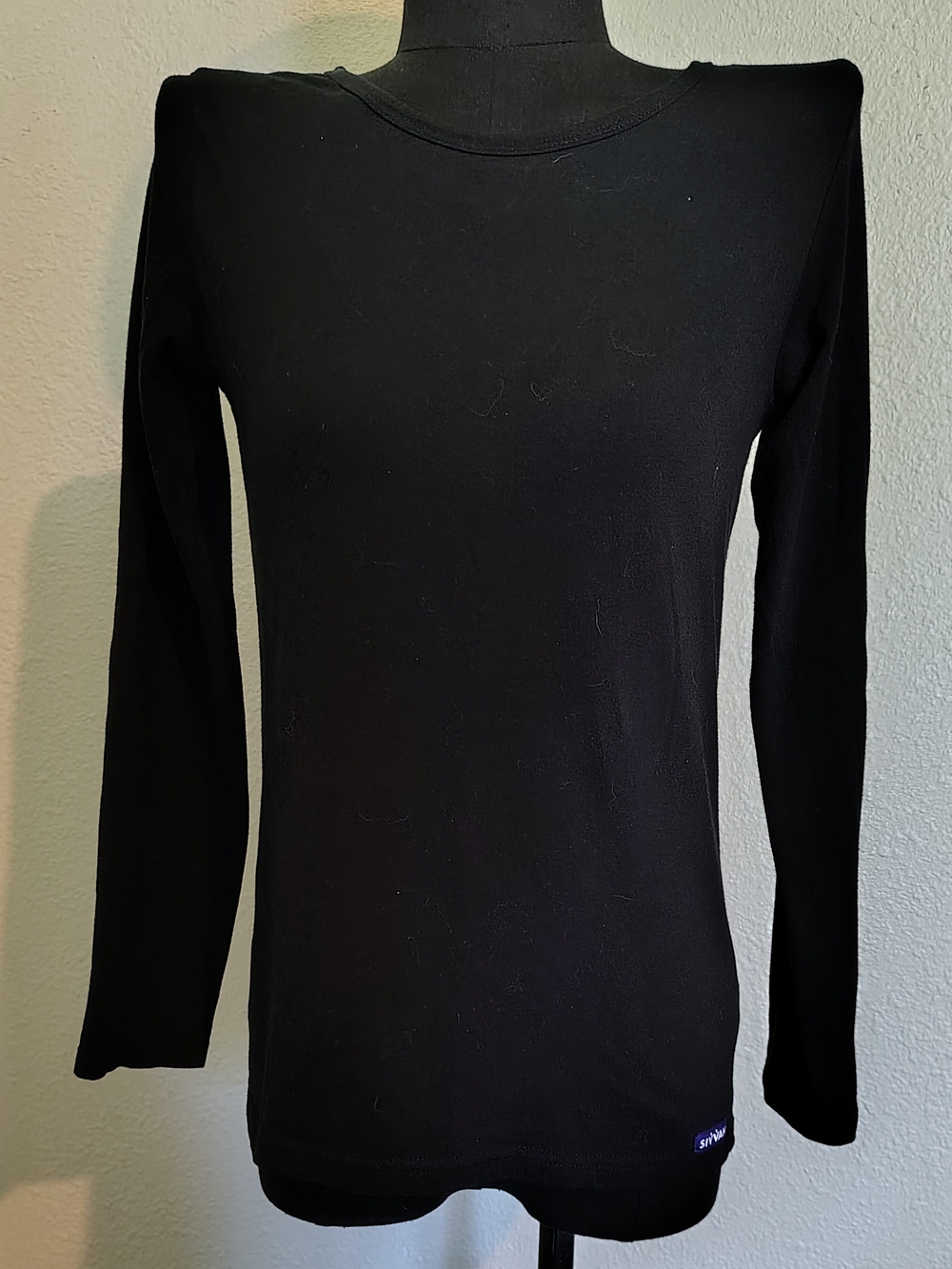 4-Pack Underscrub Mix Shirts Black Gray Navy White Solid & Stripes Women Small - Picture 12 of 15
